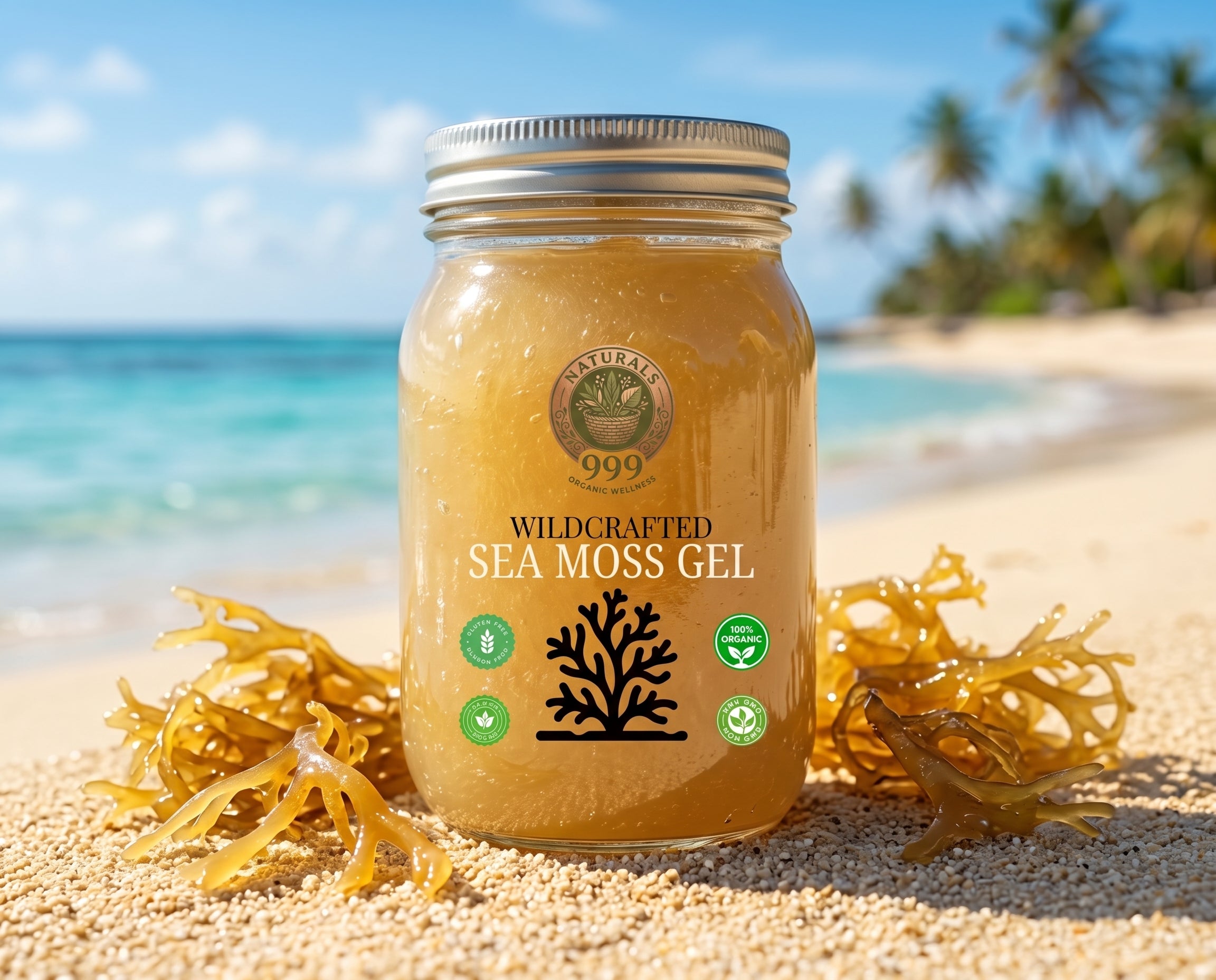 999 NATURALS GOLD SEA MOSS GEL 80Z